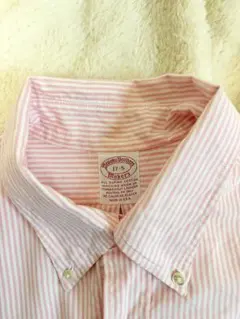 【美品・2XL・最終価格】ブルックスブラザーズ ピンク ストライプシャツ