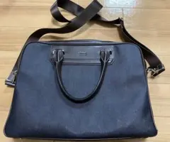 タケオキクチ　ネイビー ビジネスバッグ