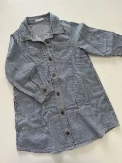 GU ロングシャツワンピース　110cm