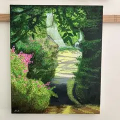 油彩画　「奥入瀬渓流　」　原画　F8 油彩画 「奥入瀬渓流 」 原画 F8 - メルカリ