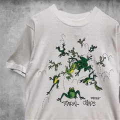 CDBX アニマルTシャツUSA製90s TOAD TALES カエル 蛙 動物