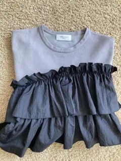 OPAQUE.CLIP フリルニットセーター ダブルフリルドッキング