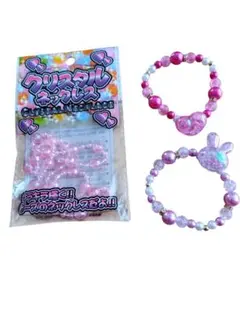 クリスタルネックレス ビーズ ブレスレット 2個セット