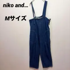 niko and… ニコアンド　アシメショルダーサロペット　デニム　Mサイズ