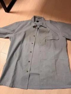 mont-bellストライプ メンズ半袖シャツＬ