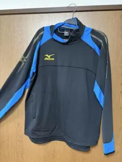 MIZUNO 陸上ジャージ　ブラック ブルー Lサイズのサムネイル