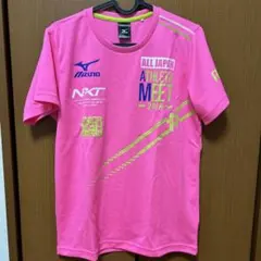 Mizuno ミズノ 蛍光ピンク Tシャツ Mサイズ 2016年大会