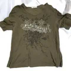 BRODIAEA 半袖 Tシャツ Mサイズ 平成ギャル レトロ カーキ 日本製のサムネイル