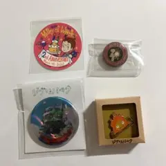 ジブリパーク ジブリの大倉庫 非売品 缶バッジ 魔女の谷2周年記念ステッカー