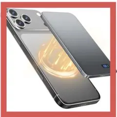 ✨️新品未使用✨️ モバイルバッテリー 薄型 約0.8cm 強力マグネット