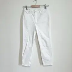 a.v.v ホワイトのスキニーパンツ　レディース　S ボトムス　コットン素材