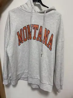 MONTANA ロゴプリント パーカー グレーのサムネイル