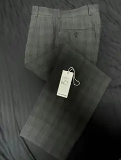 MAATEE&SONS 永遠 スラックス WOOL MAT CHECK GRAY - メルカリ