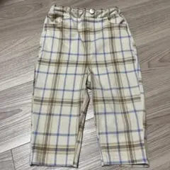 プティマイン 防汚スマイルパンツ チェック80cm