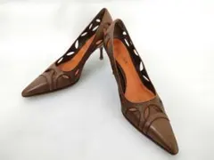 プラダ パンプス ポインテッドトゥ ヒール サイズ34 2/4　日本21.5cm