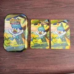海外限定！ クワッス ミニ缶 & アートカード&ステッカー ダメカンケース