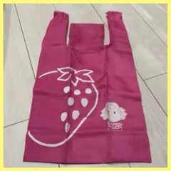不二家 ペコちゃん エコバッグ ピンク いちご