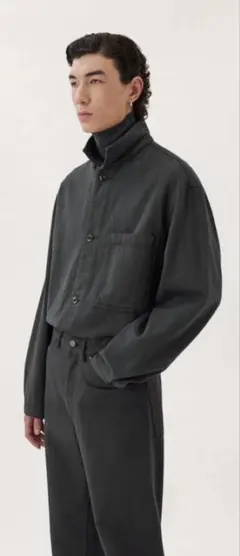 LEMAIRE ブラウン カバーオール 楽天市場】LEMAIRE ルメール アルパカウール ノーカラージャケット