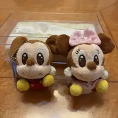 ミッキー ミニー ぬいぐるみキーホルダーセット