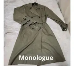 美品 Monologue オリーブグリーントレンチコート 韓国ブラン