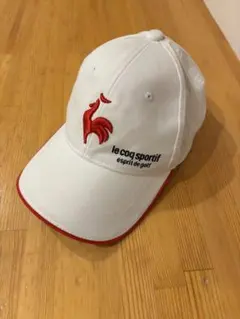 le coq sportif ホワイトキャップ 白 帽子 ゴルフ　ルコックのサムネイル