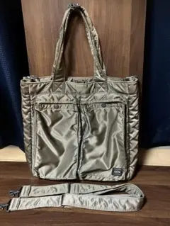 PORTER（ポーター）タンカー　キャリングトートバック　グレー