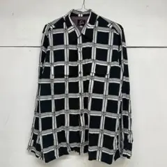 Needles パピヨンチェックシャツ 長袖 MR179 黒×白 Mサイズのサムネイル