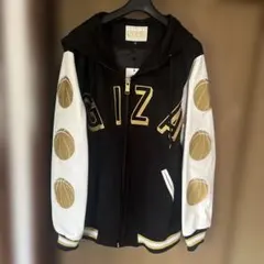 JOYRICH GIZA スタジャン フード付 ブラック×オフホワイト Mのサムネイル