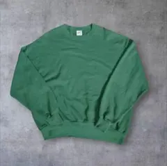 つ*く様 90s　JERZEES グリーン スウェット 2XL　無地　USA古着