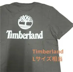 【新品】Timberland こげ茶TシャツMサイズ　バックプリントLサイズ相当