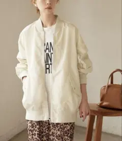 SLOBE IENAナイロンツイルMA-1ブルゾン