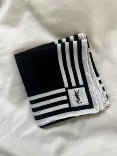 YSL ストライプデザイン ハンカチ