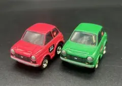 HONDA N360 チョロQシャンプー グリーン＆レッド 2台セット タカラ