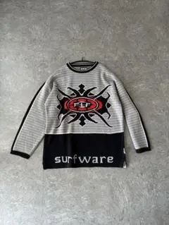 トライバル柄 セーター XL ストリート surfware Y2K