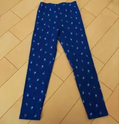 ユニクロ　レギンス　ズボン　120 ネイビー　花