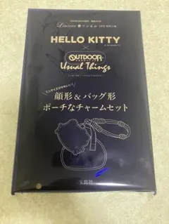 ハローキティ×OUTDOOR 顔型バッグ形ポーチ　チャームセット