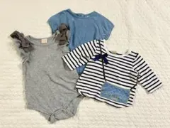 petit main ベビー トップス ロンパース 3枚セット 70