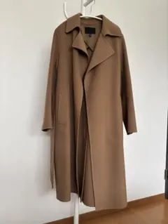 ICB 美品　カシミヤ混ロングコート　色キャメル