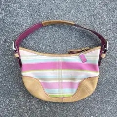 COACH コーチ ワンショルダー ホーボー マルチカラー ハーフムーン Y2K