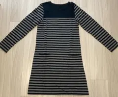 UNIQLO ユニクロ　ストライプ 長袖チュニック　ワンピース