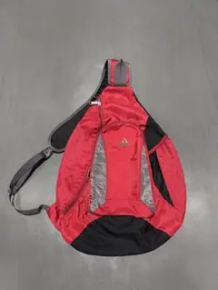 90s 00s adidas ワンショルダーバッグ 赤テックスリングバック