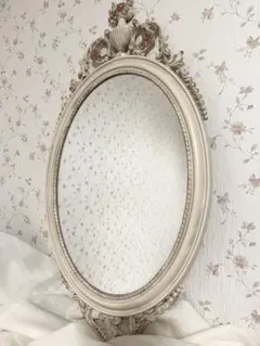 イタリア製 アンティーク調 ウォールミラー 壁掛け鏡