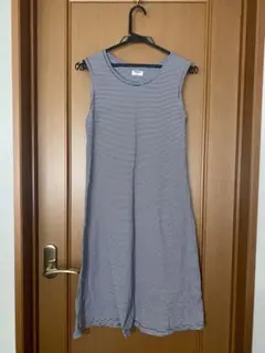 UNIQLO ボーダー柄ノースリーブ ワンピース M