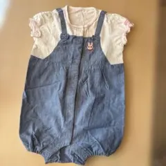 ホットビスケッツ　 デニムロンパース