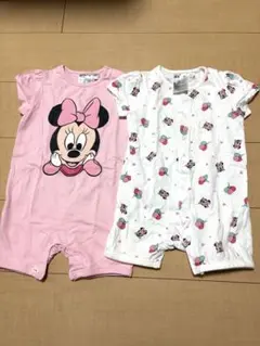 H&Mベビー　ミニーマウス　ロンパース80cm 2点セット