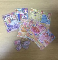 アイカツ 藤堂ユリカ 一ノ瀬かえで キーホルダー アイカツカード 7枚セット