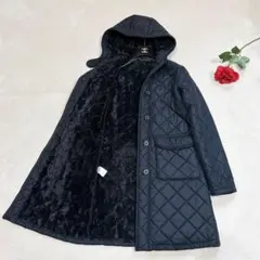新品同様✨ マッキントッシュ キルティング コート ボア ネイビー 38