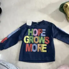 新品未使用 長袖カットソー 100 ネイビー　男の子　ロンT 春トップス