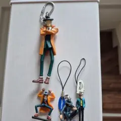 包帯 ルパン三世 レトロ レア フィギュア キーホルダー 昔 懐 アニメ