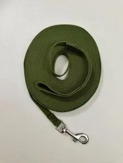 【美品】犬用ロングリード 12M（幅1.5cm）グリーンのサムネイル